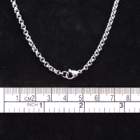 Necklaces stainless steel, Pea-Chain, 2.0mm strong, various length